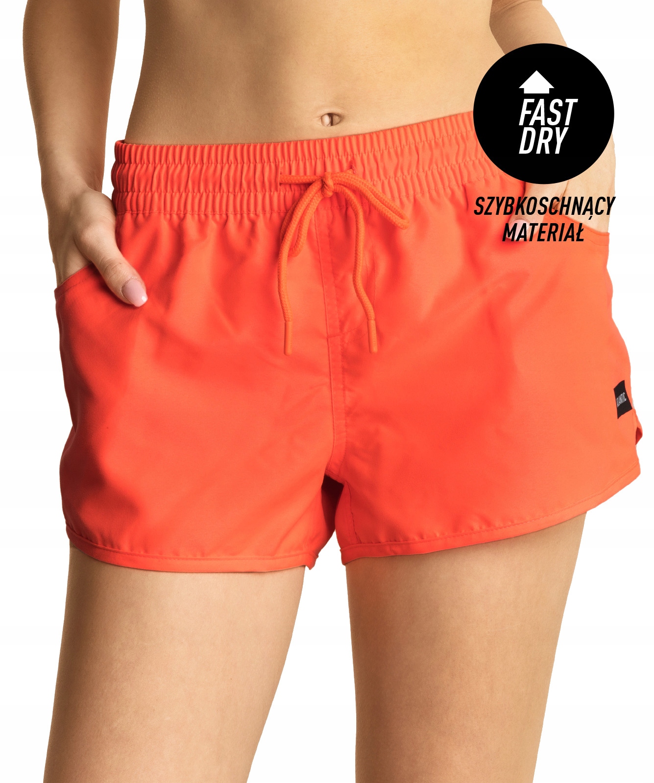 ATLANTIC SZORTY PLAŻOWE DAMSKIE SPODENKI NEONOWE S