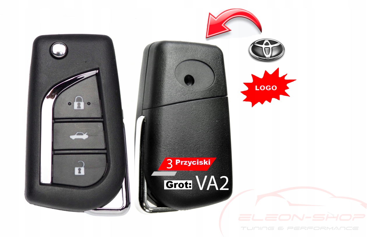 TOYOTA AVENSIS VERSO YARIS КЛЮЧ ПУЛЬТ КОРПУС+ Логотип в подарунок