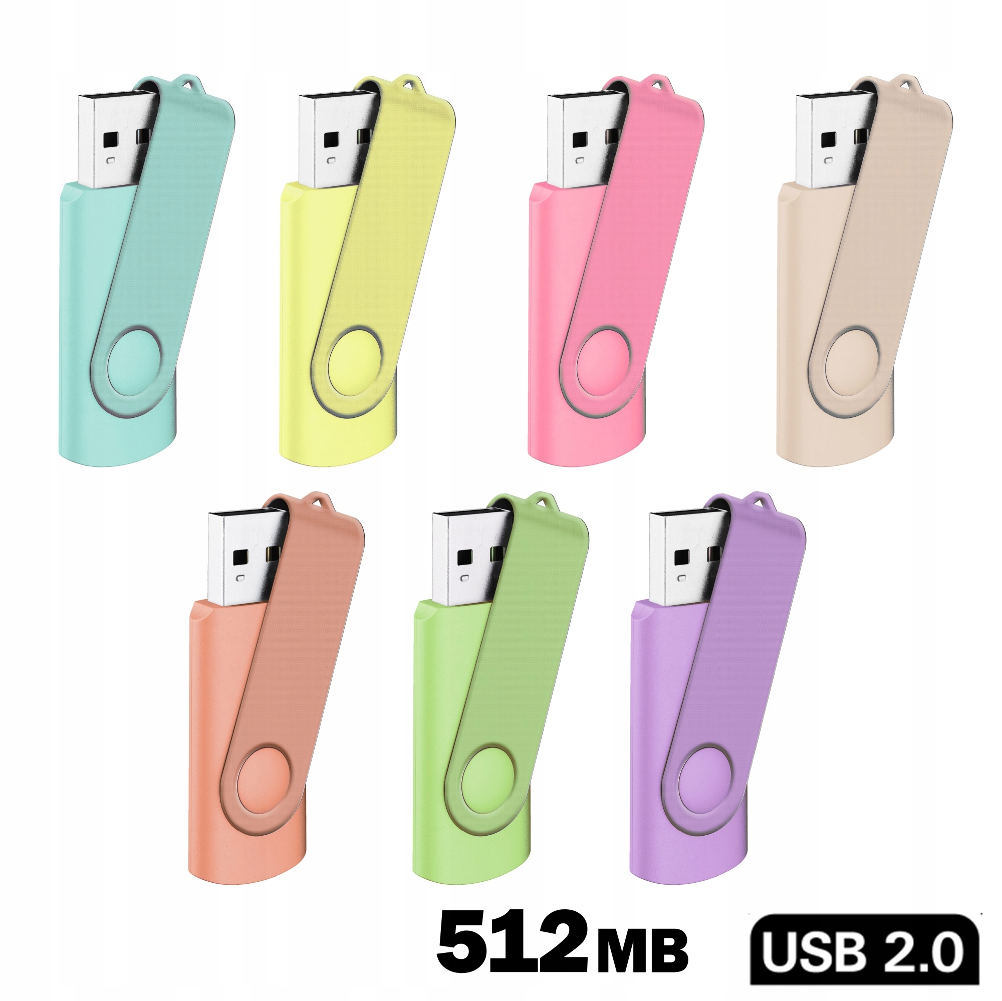Pendrive HonStar Twister do 512 MB USB 2.0 wielokolorowy