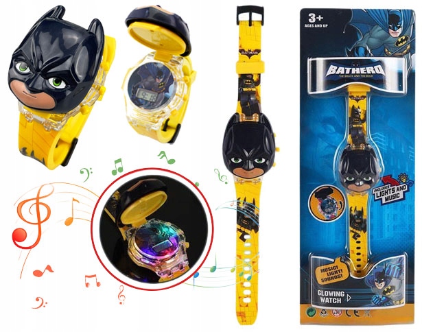 

zegarek Batman elektroniczny światło Led muzyka