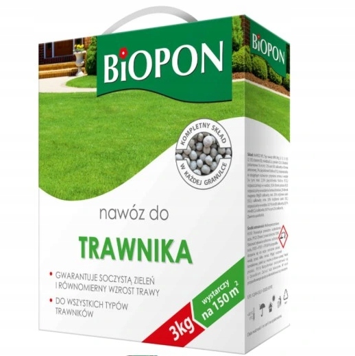 

Nawóz do trawników 3kg Biopon