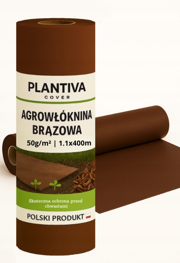 Agrowłóknina Uv P-50G/M2 1,1x400m Brązowa Gruba