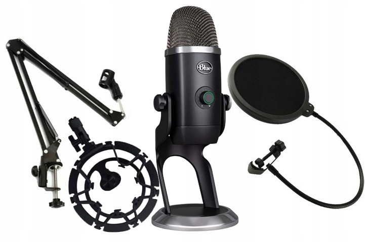 

Mikrofon Blue Yeti X Studyjny Usb Kosz Pop Statyw