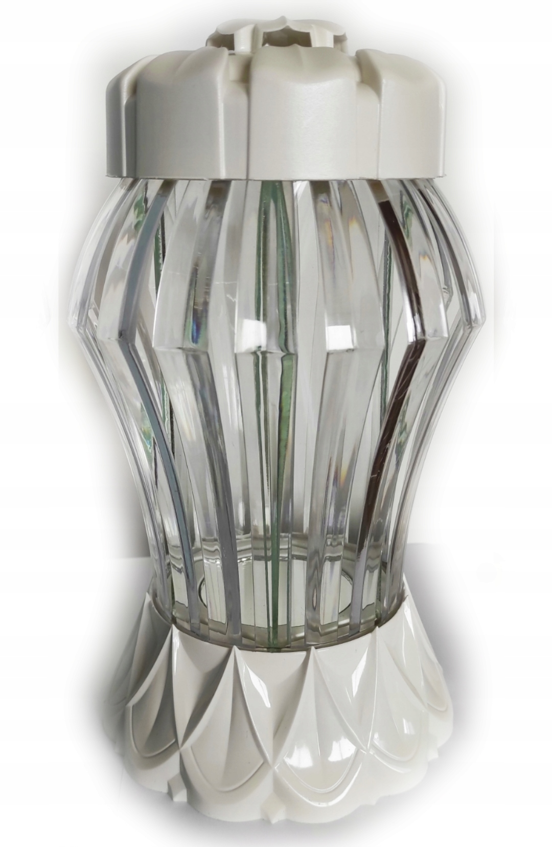 

lampion znicz glamour2 diament na grób pomnik 25cm