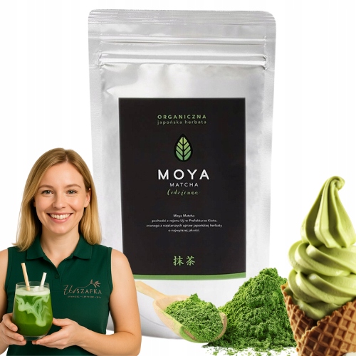 Moya Matcha Daily 50g japonský organický Čaj do latte a smoothies
