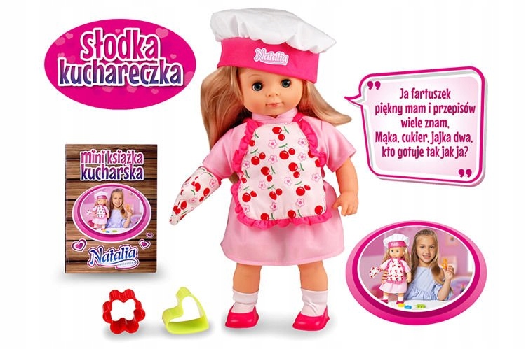 Интерактивная кукла Наталья сладкая кухарка говорит серия кукла