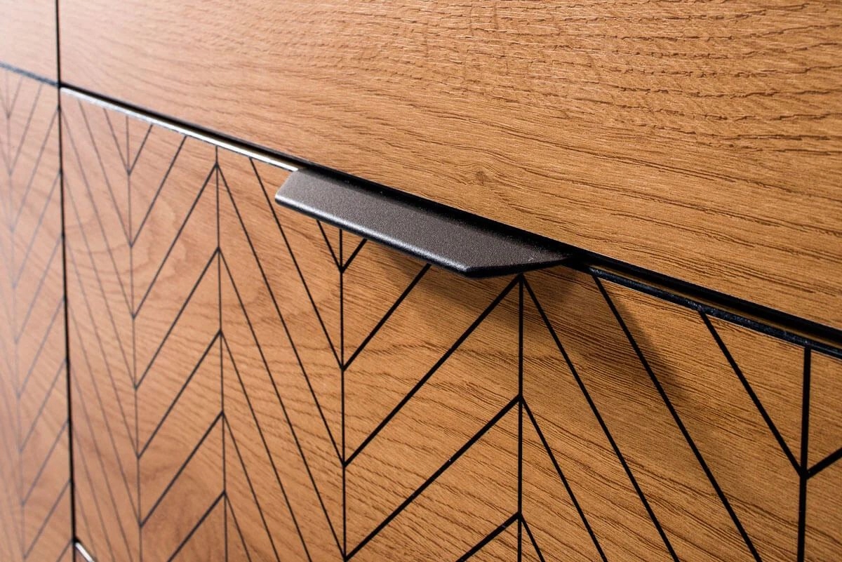 FONTI-2N regał z szufladą słupek, nóżki KARMEL Głębokość mebla 40.6 cm