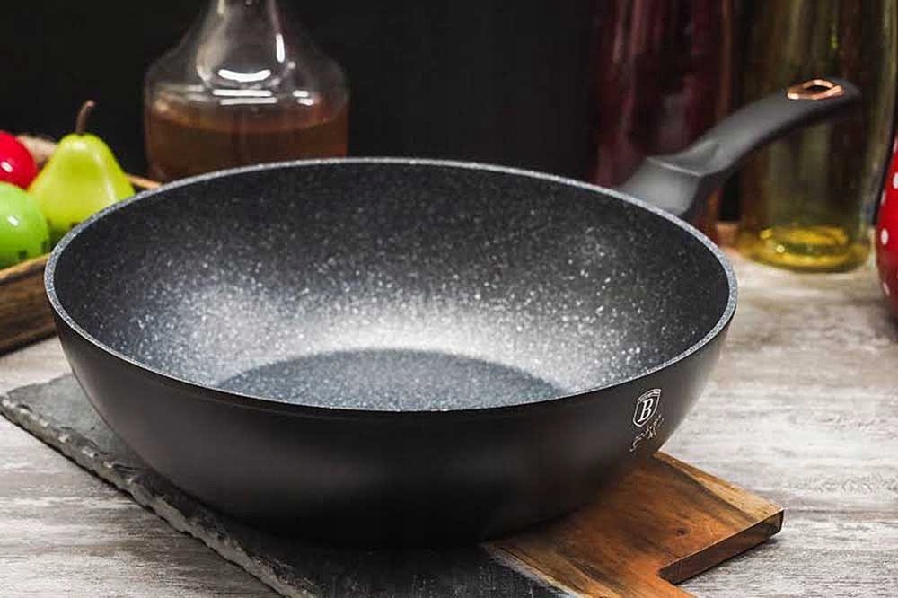 Wok Granitowy 30cm Berlinger Haus Black Rose Bh-61 Kolor czarny