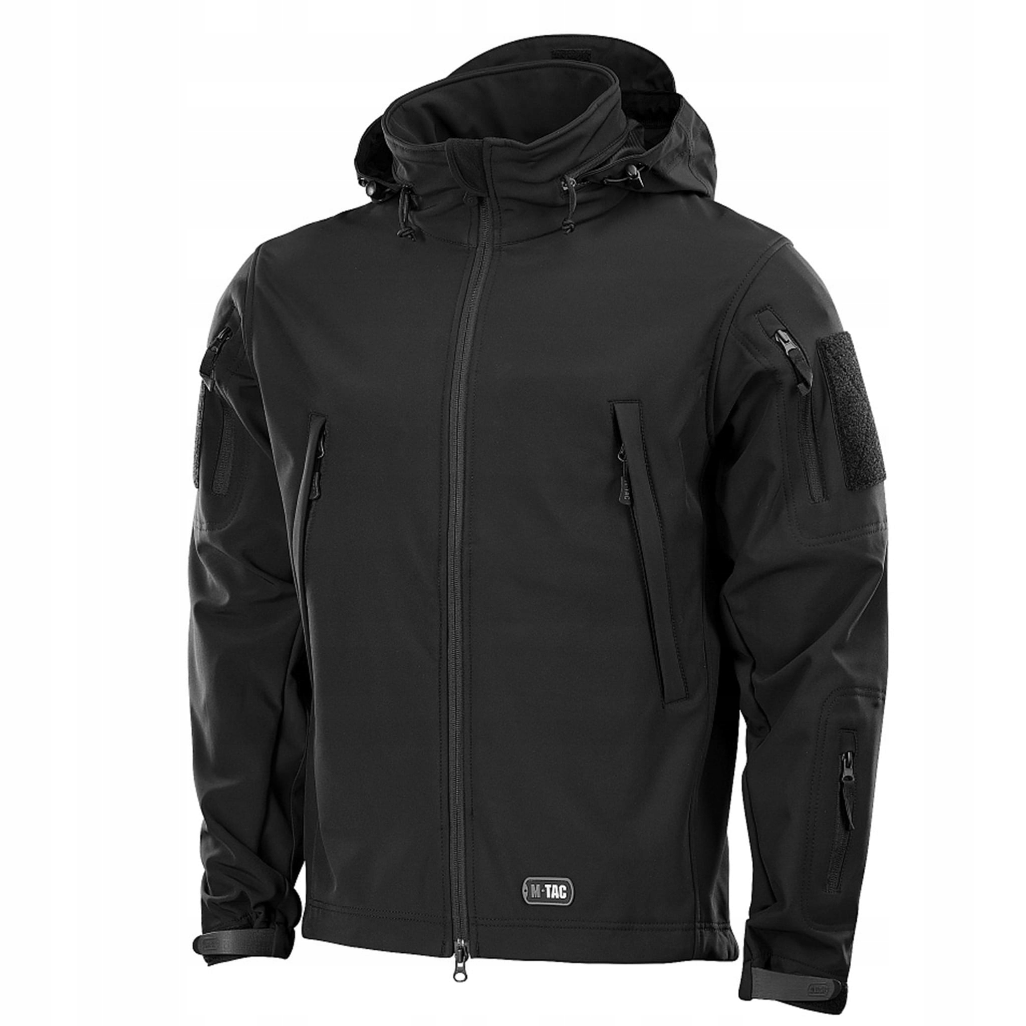 Kurtka Meska Wiosenna Softshell Przejściowa z Kapturem M-Tac Czarna L