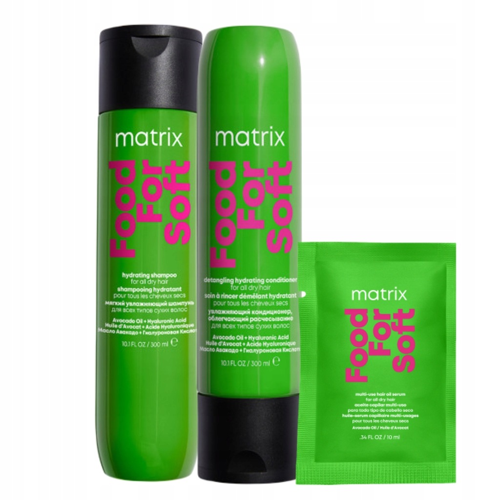 Matrix Food For Soft szampon i odżywka do włosów suchych