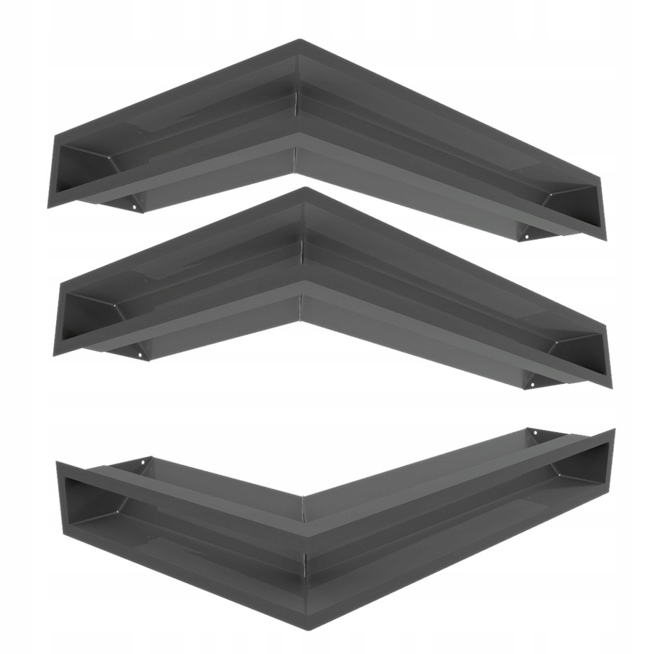 Krbová mřížka rohová Luft 40x60x9 levá 3ks