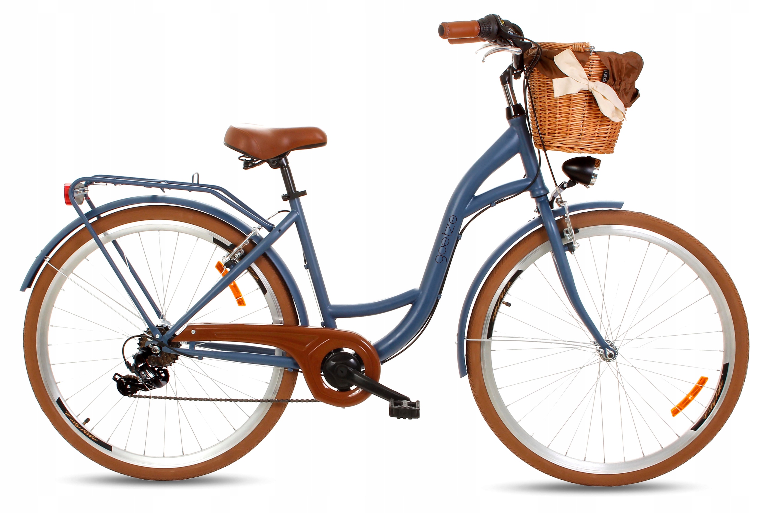 DAMSKI ROWER MIEJSKI Goetze 28 LEKKI DAMKA 7 KOSZ Marka Goetze