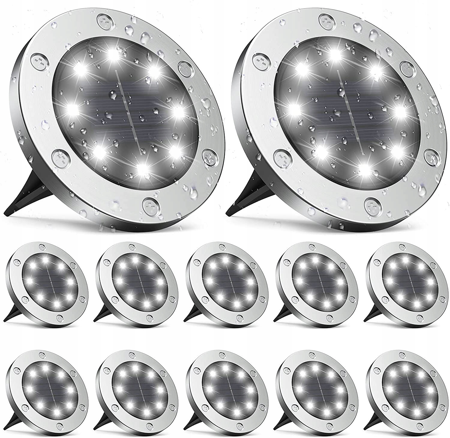 

Lampa Solarna Led Ogrodowa Solarne Lampki 12 szt