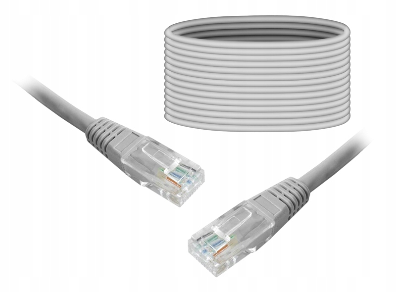 Patchcord Lexton U/UTP 5e RJ45 / RJ45 25 m szary