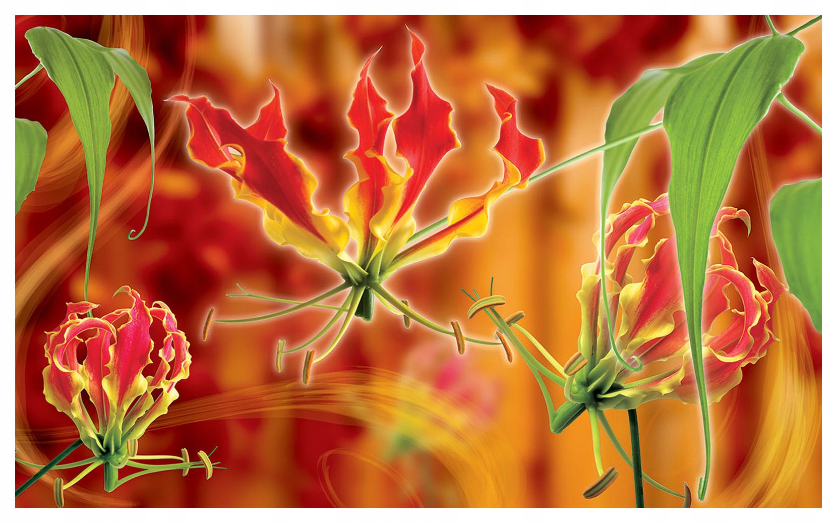 Vliesová fototapeta Glorioza tropické kvety exotika 300x210 lepidlo