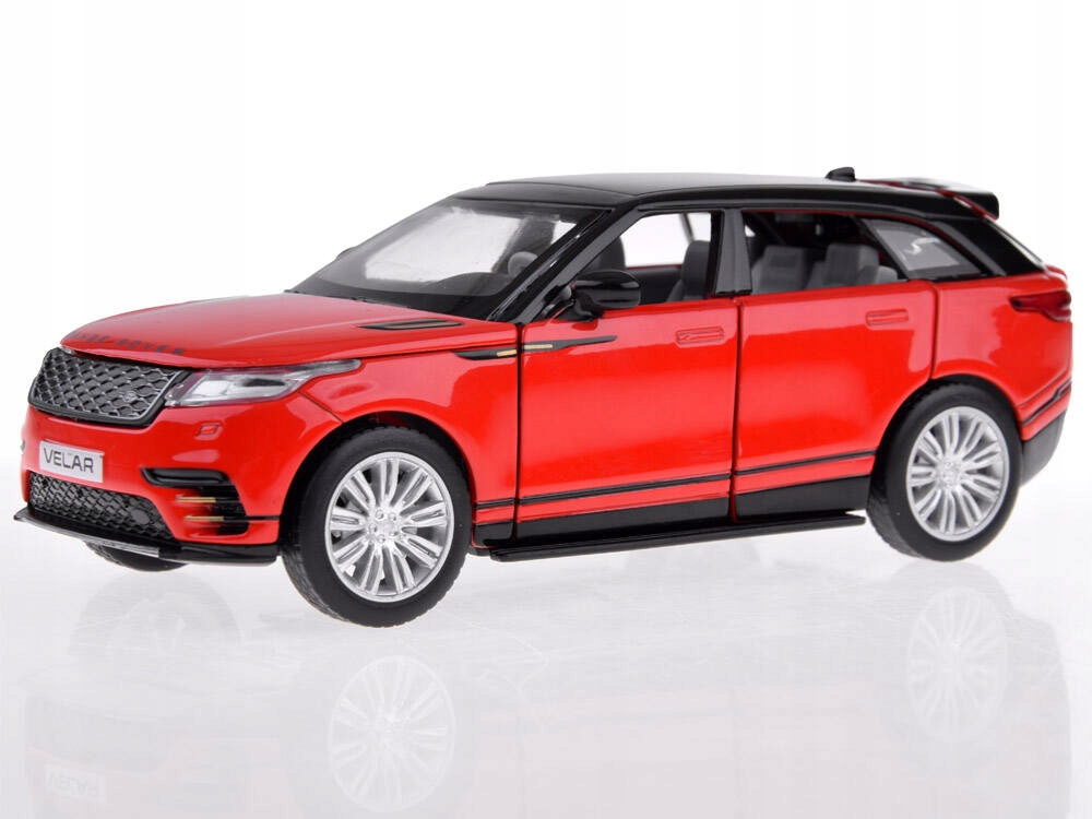 Auto metalowe model Land Rover Range Rover Velar SUV 1:32 ZA4611 dźwięki Kolor dominujący odcienie czerwieni