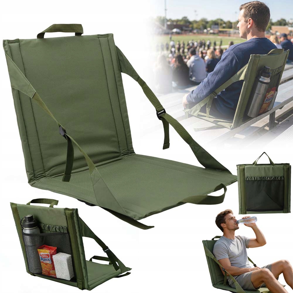 Turistické Skládací Křeslo S Opěradlem Pro Plážové Kempování Na Piknik
