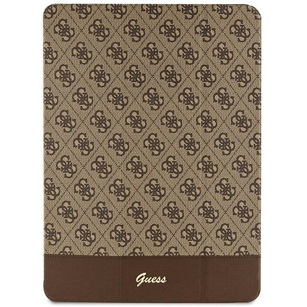 Guess GUFCP12PS4SGW iPad Pro 12.9"brązowy/brown 4G Stripe Allover