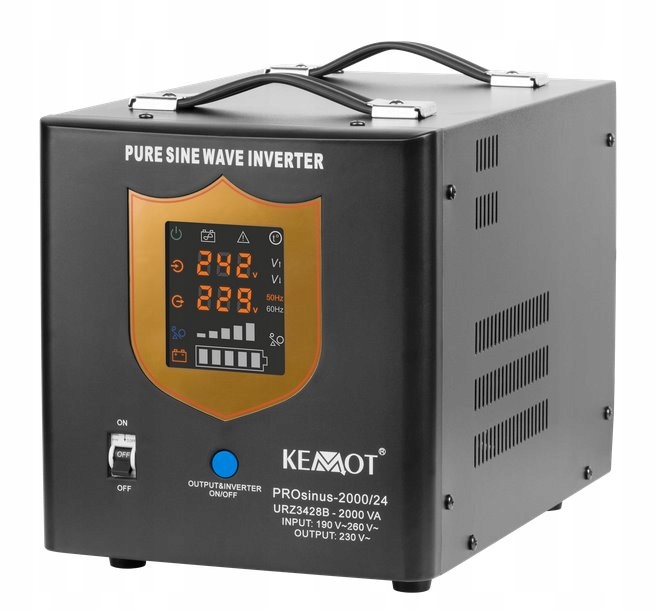 Zdroj záložní Kemot PROsinus 2000/24 URZ3428B 1400W 24V