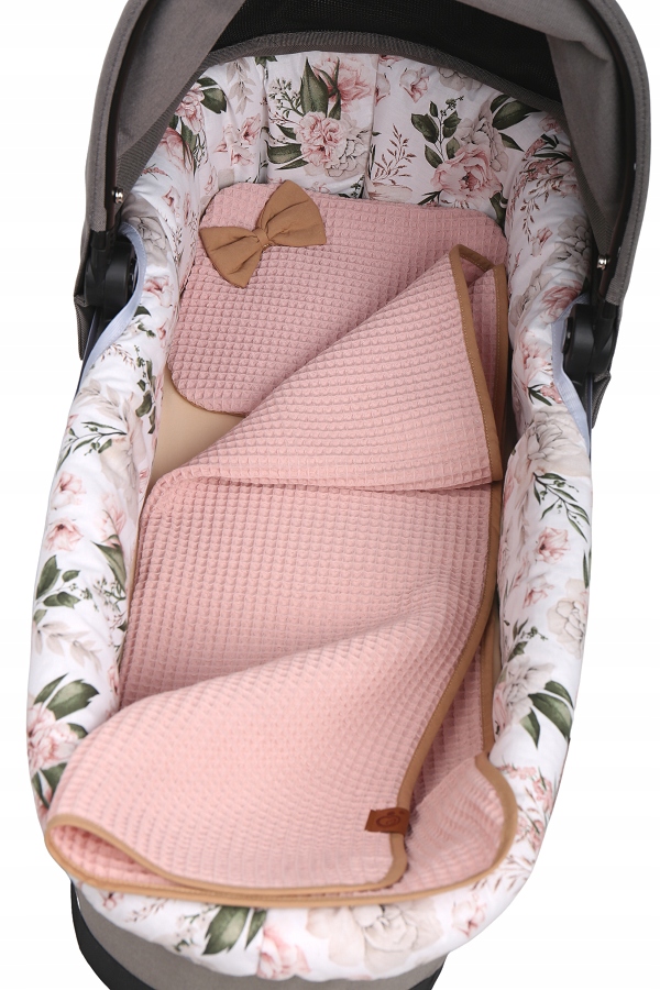 KOCYK DLA NIEMOWLĄT WAFEL BAWEŁNA 100% DO WÓZKA GONDOLI KOŁYSKI BABYMAM Płeć dziewczynki