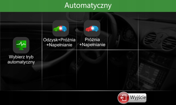 STACJA KLIMATYZACJI VIAKEN X545 AUTOMAT J POLSKI Additional Features Printer Database Display 1234yf Conversion Possible