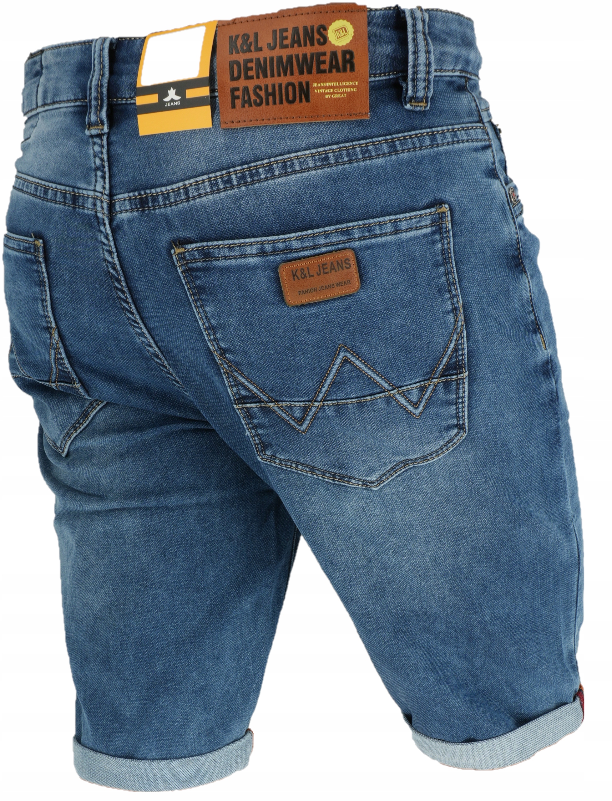 Spodenki Męskie Jeans Krótkie Rozmiar W39