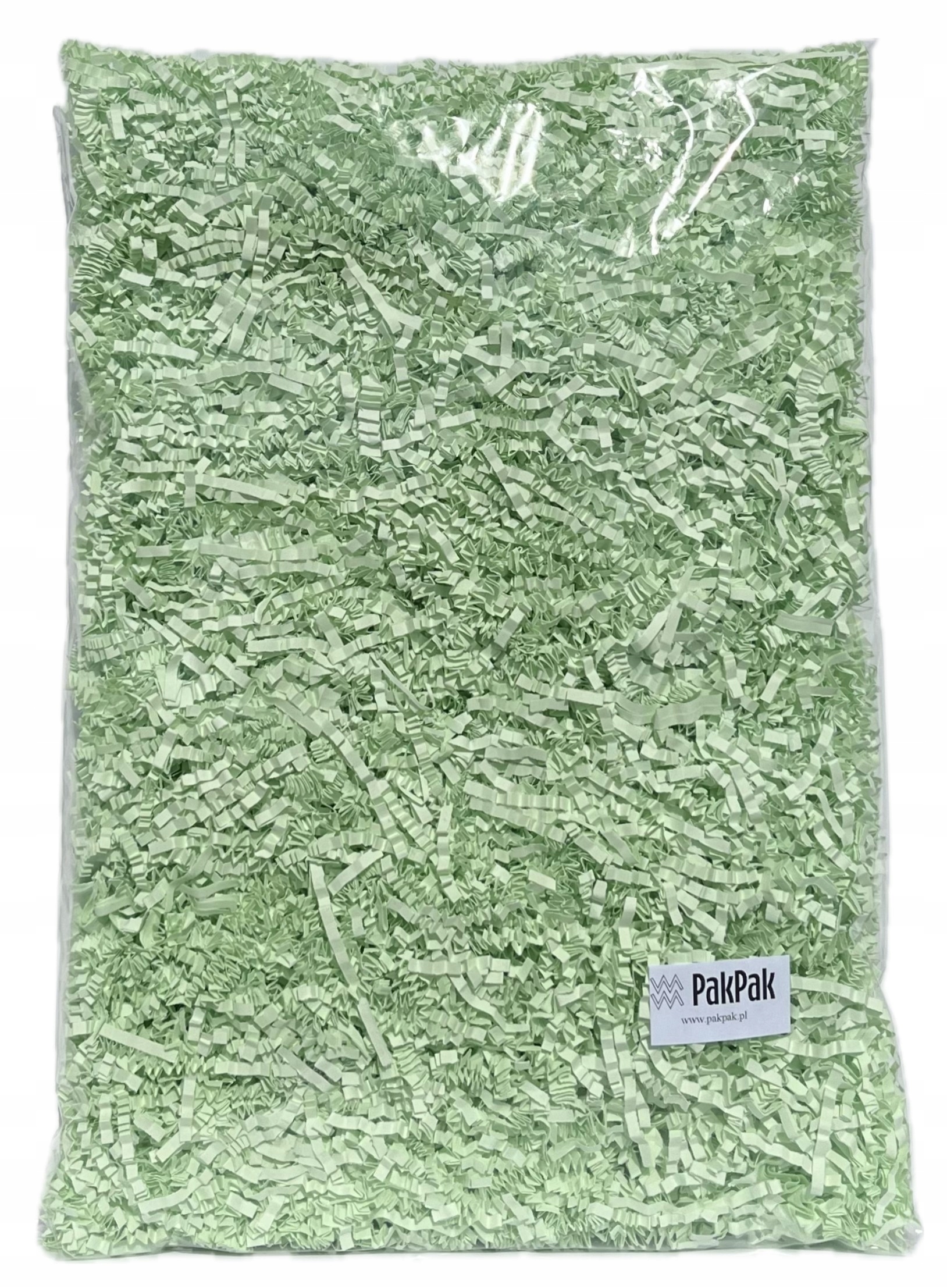 Wypełniacz Ozdobny do Prezentów, do paczek seledynowy kolor PakPak 100 g