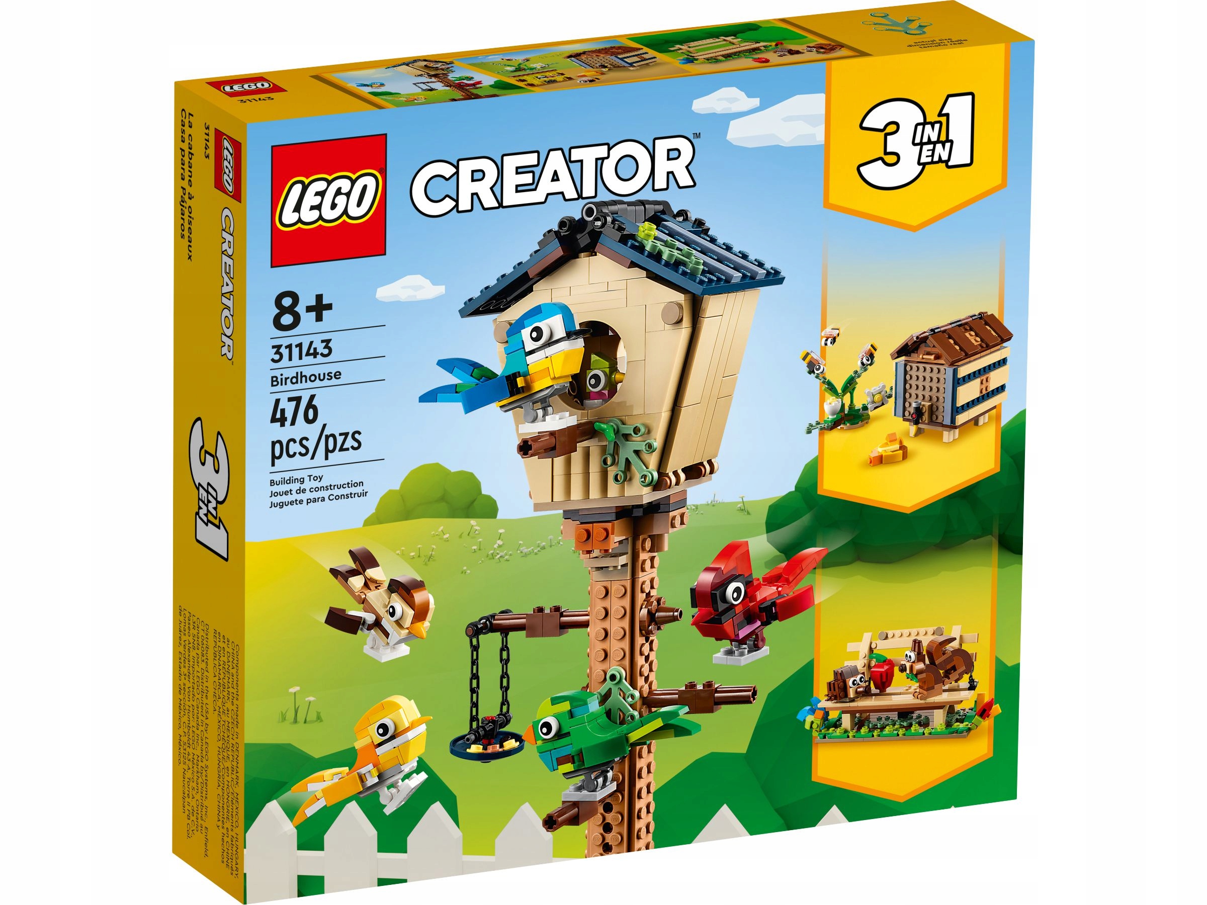

Lego Creator 3w1 Budka Dla Ptaków #31143