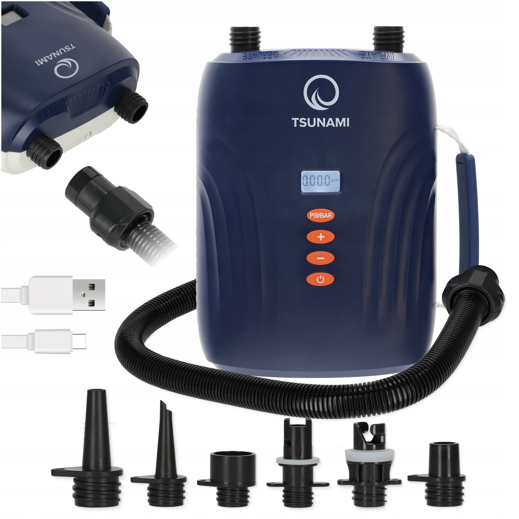 Pompka Elektryczna Do Deski Sup Tsunami Na Baterie Z Akumulatorem Szybka