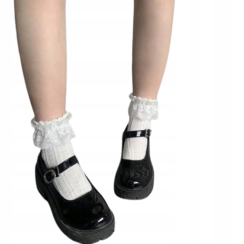 5 párov Lolita ponožky mašlička čipkované ponožky JAPAN