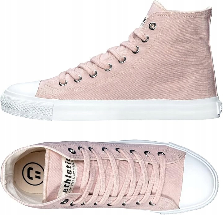 Ethletic Růžové Vysoké Tenisky S Bílým Nosem A Podrážkou 37 J6A