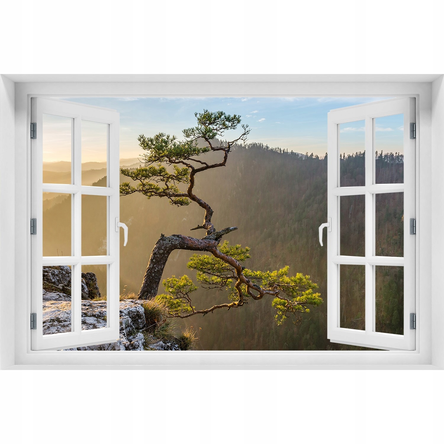 

Naklejka fototapeta 3D Okno widok Sokolica Pieniny