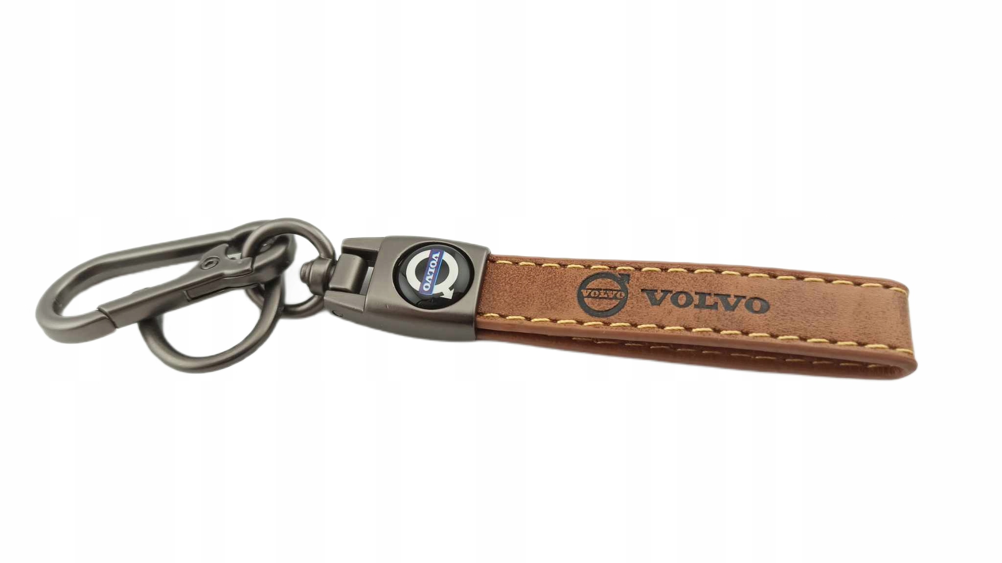 Volvo Brelok Breloczek Skóra Jasny Brąz
