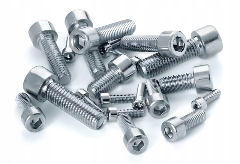 ŚRUBY imbusowe M8x20 pełny gwint 8.8 ocynk 2.5 kg Norma 912/4762