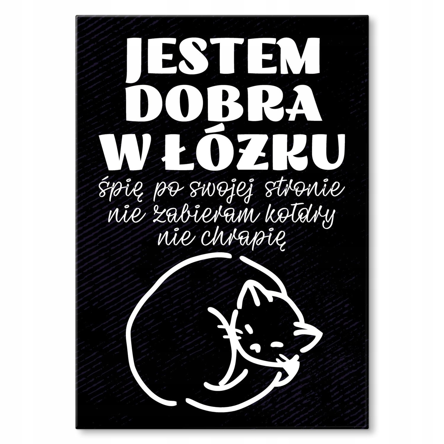 Kovový plakát Jsem dobrá v posteli Dárek 42 x 59 cm