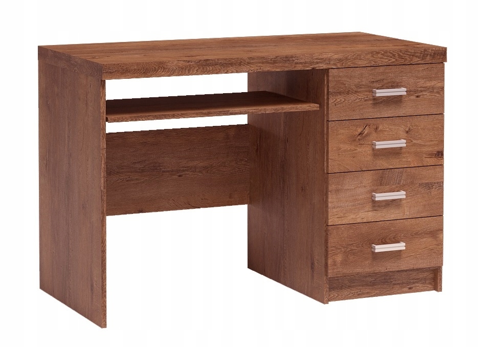

Biurko 120 z 4 szufladami z wysuwaną półką