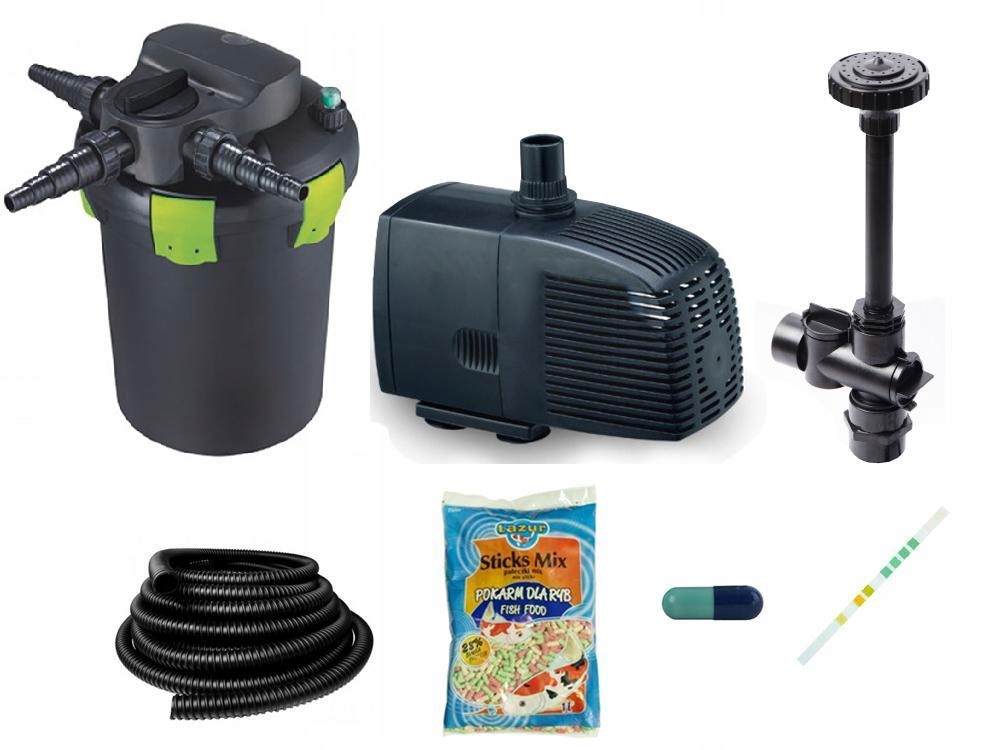 

Filtr Do Oczka 6000L Uv 9W+POMPA 3000l/h+WĄŻ