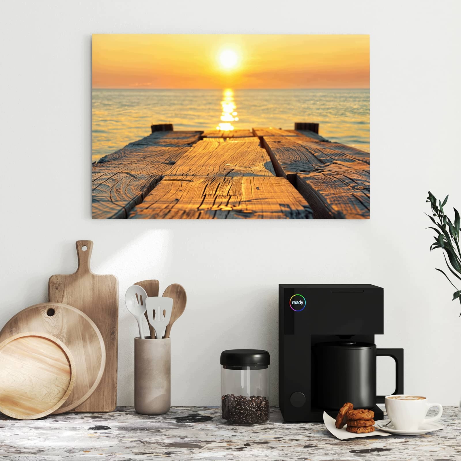 Magnetická tabule Západ slunce a Moře 60 × 40 cm
