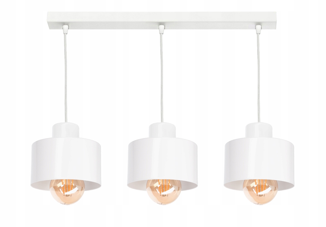 Závěsné svítidlo lustr stropní svítidlo Loft 3 bílé nebo černé nastavitelné lze Led