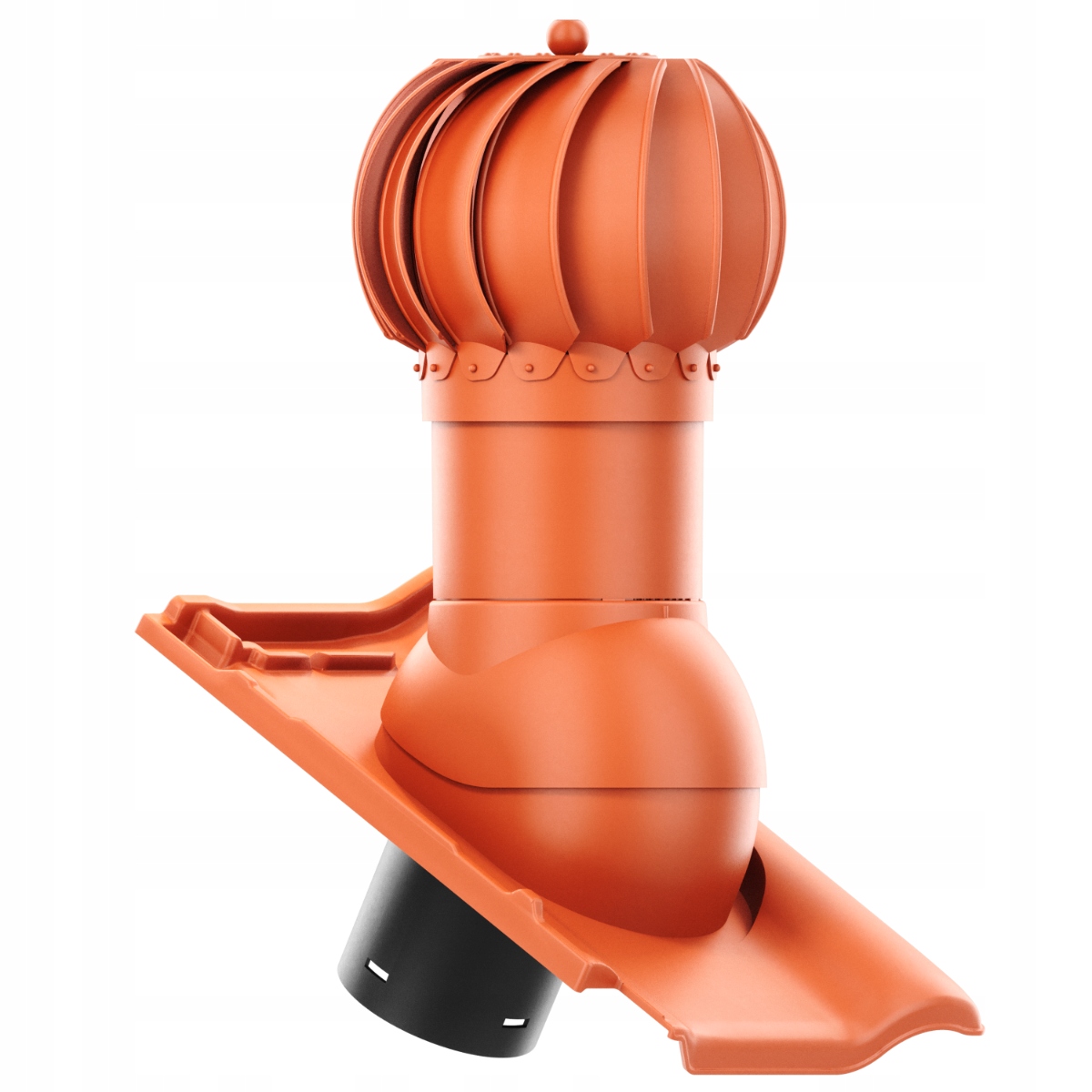 Větrací komín Otočný kulový 125 Roben Piemont Měděný