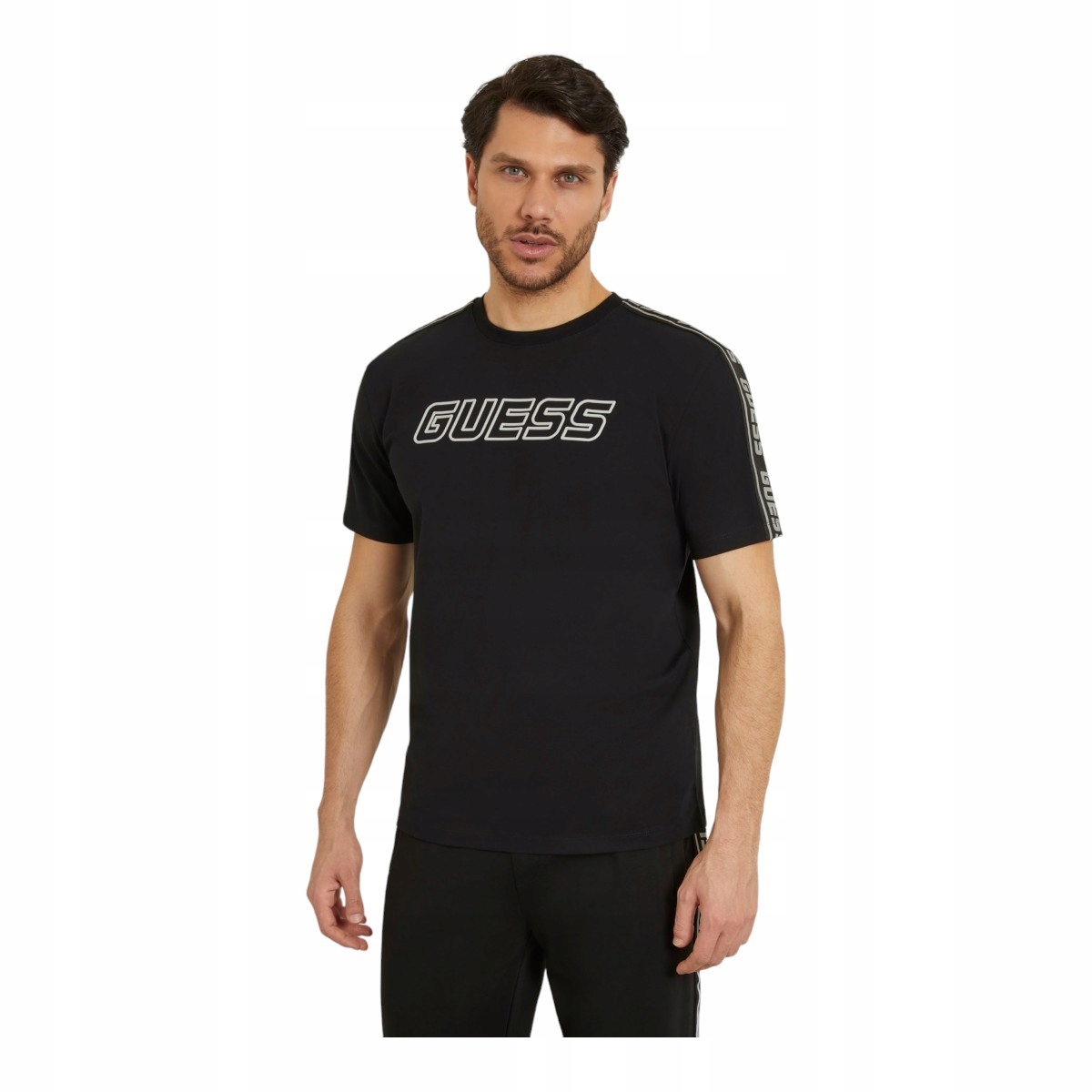Guess Pánské Tričko Arlo Cn T-shirt Černé vel. L