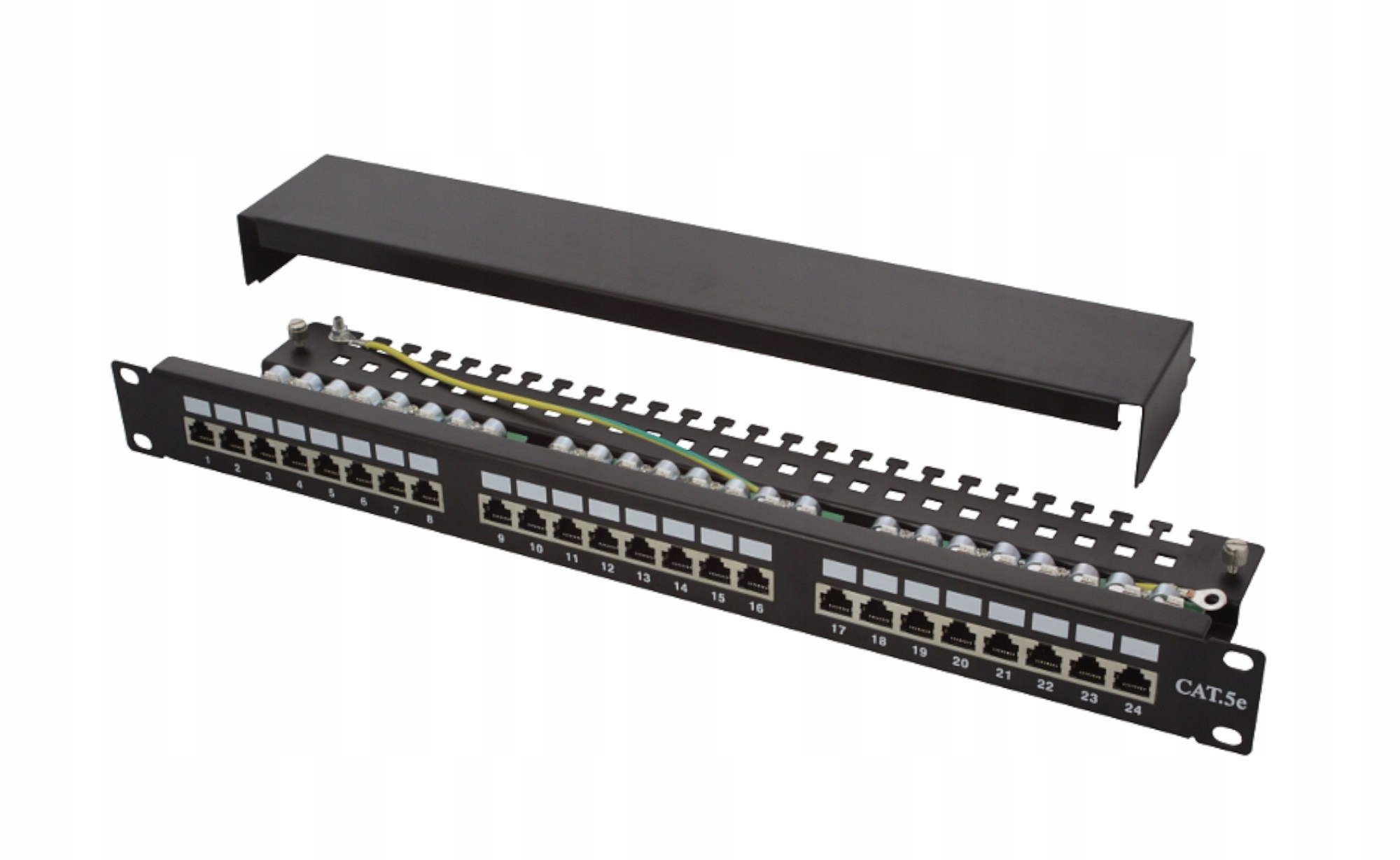 Patch Panel Stp 19" 1U 24x RJ-45 kat. 5e IDC 110 S Podstavcem