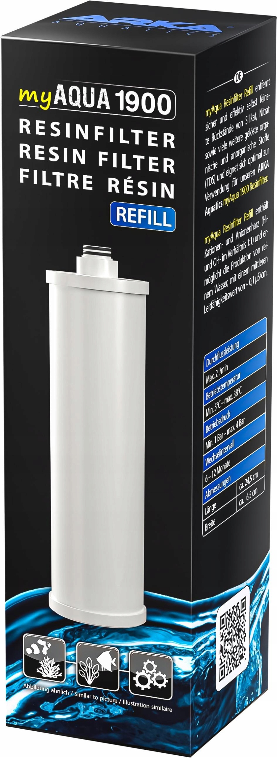 Levně Vyměnitelná Náplň S Pryskyřicí Do Filtru Ro Pro Akvárium Myaqua 1900 Resin