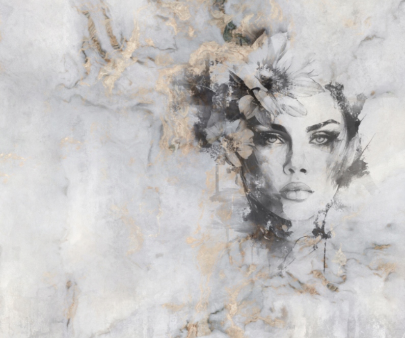 Fototapeta Dievča z mramoru 300x250 cm vliesová 230 g