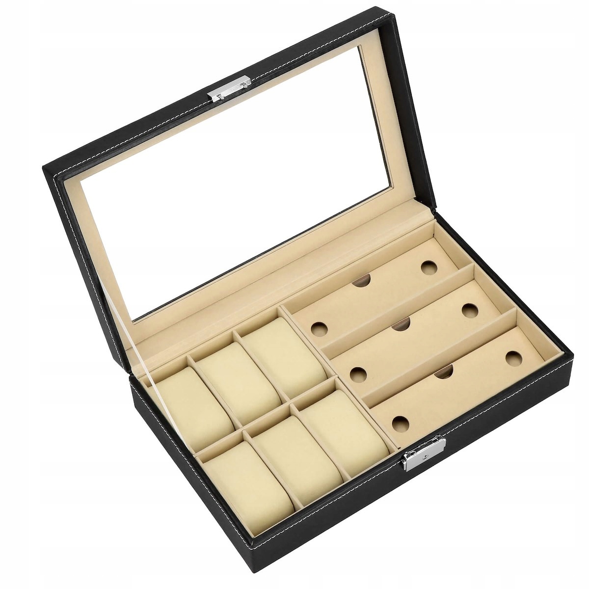 ETUI NA ZEGARKI OKULARY BIŻUTERIĘ SZKATUŁKA ORGANIZER 6szt KASETKA KUFEREK Płeć uniseks