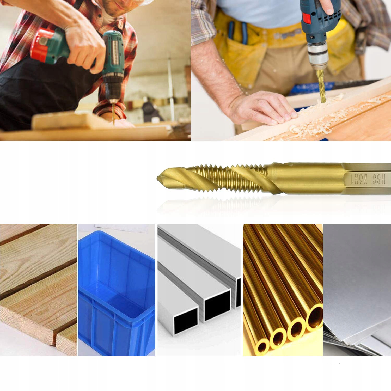 WIERTŁA GWINTUJĄCE HSS M3 - M10 GWINTOWNIKI Marka Vorfal