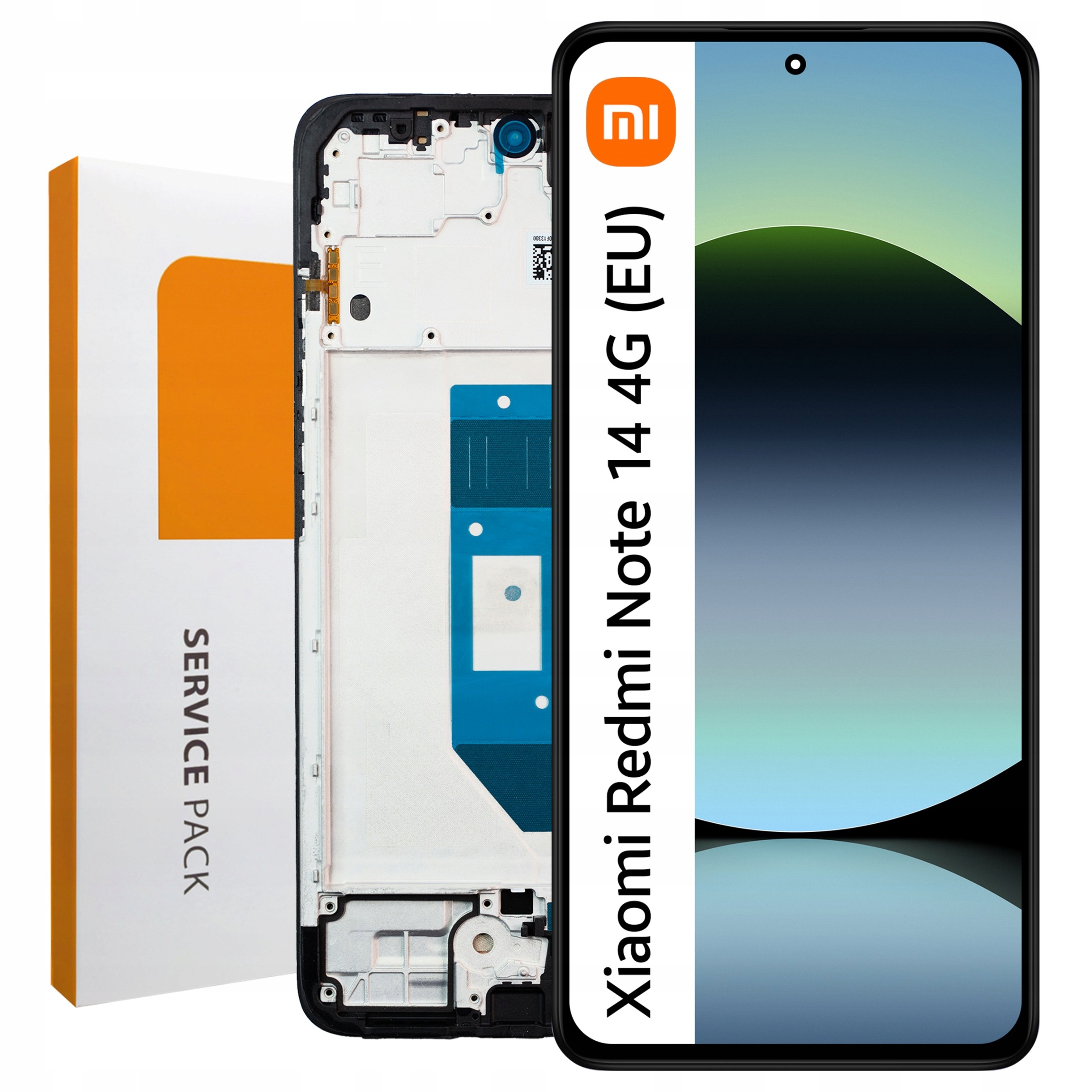 24117RN76G LCD pro Redmi Note 14 4G Service Pack Rámeček Obrazovka Originál Zila