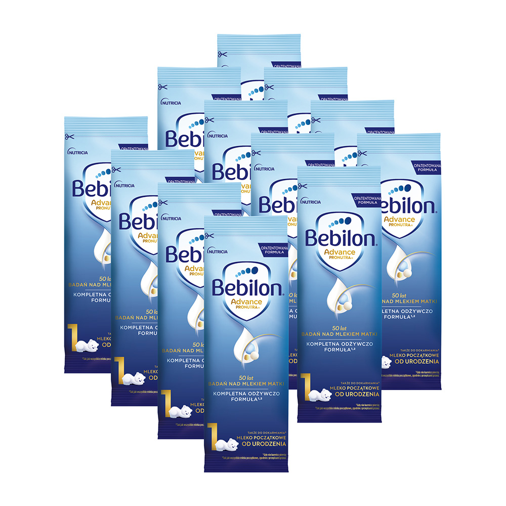 Bebilon 1 Advance Pronutra Mleko początkowe w saszetkach ZESTAW 12 x 27,6 g