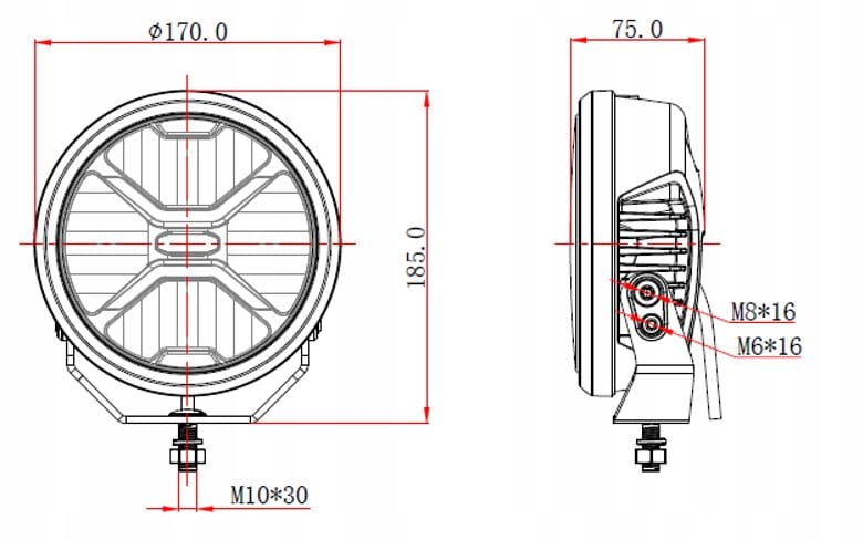 REFLEKTOR DALEKOSIĘŻNY SKYLED CRUX 7X FULL LED Producent części Skyled