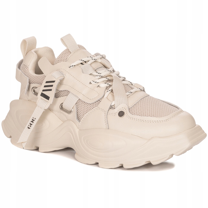 

Goe Sneakersy pólbuty buty JJ2N4082 Beżowe r.38